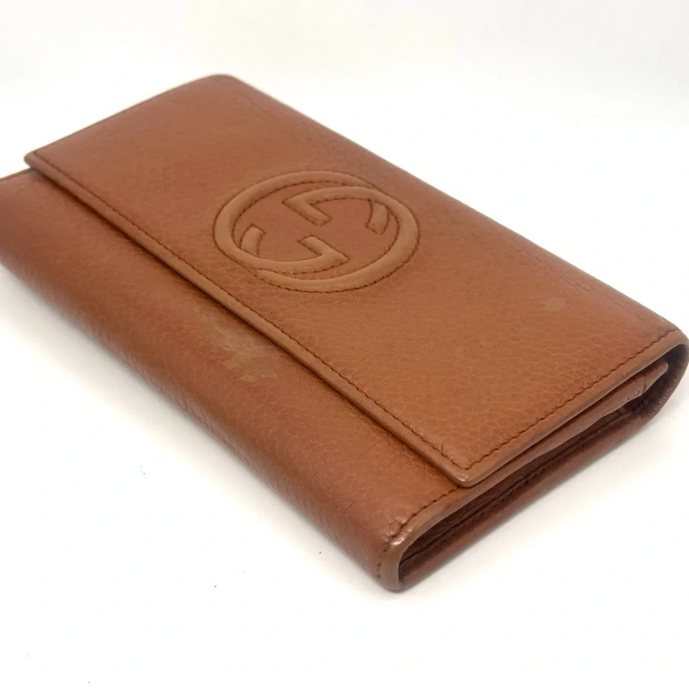 Gucci Soho leather wallet brown good condition - Picture 3 of 12